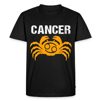Cancer Cancer Zodiac Horoscope - Men's Premium Organic T-Shirt - black - Front - Nico (187cm)