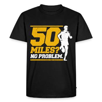 Ultramarathon Trail Running Ultramarathon Runner Ges - T-shirt Premium bio Homme - noir - Devant - Nico (187cm)