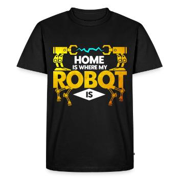 Robotics Engineer Teacher Technology Gift - Men's Premium Organic T-Shirt - black - Front - Nico (187cm)