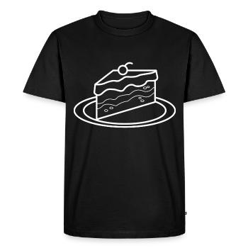 Cake cake baker gift pastry chef sweet baking - Men's Premium Organic T-Shirt - black - Front - Nico (187cm)
