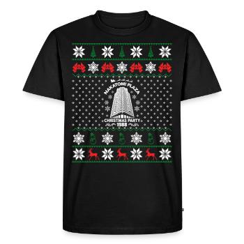 Nakatomi Plaza Christmas Party 1988 Noël moche - T-shirt Premium bio Homme - noir - Devant - Nico (187cm)