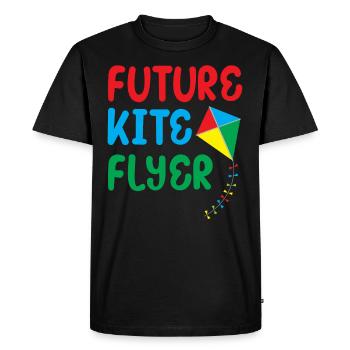 Future Kite Flyer - Sky Flying Children - T-shirt Premium bio Homme - noir - Devant - Nico (187cm)