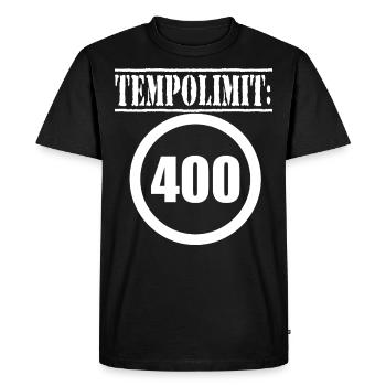 Speed limit motorway Green Habeck freedom ban - Men's Premium Organic T-Shirt - black - Front - Nico (187cm)