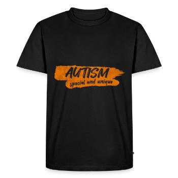 autism - Men's Premium Organic T-Shirt - black - Front - Nico (187cm)