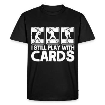 Collector Cartes de Sport Collection Cadeau - T-shirt Premium bio Homme - noir - Devant - Nico (187cm)