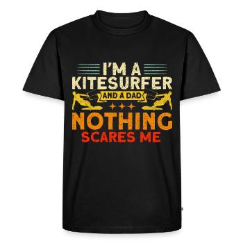 Kiteboarder Kitesurfer et Papa Cadeau - T-shirt Premium bio Homme - noir - Devant - Nico (187cm)