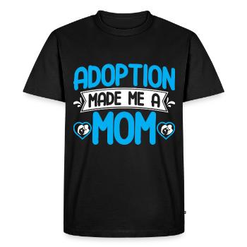 Parents nourriciers Adoption d’enfants Parents adoptifs - T-shirt Premium bio Homme - noir - Devant - Nico (187cm)