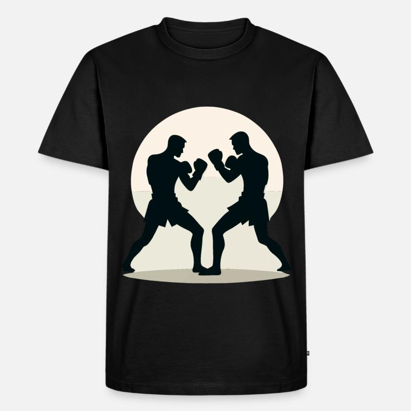Kickboxen Kickboxer - Männer Premium Bio T-Shirt - Schwarz