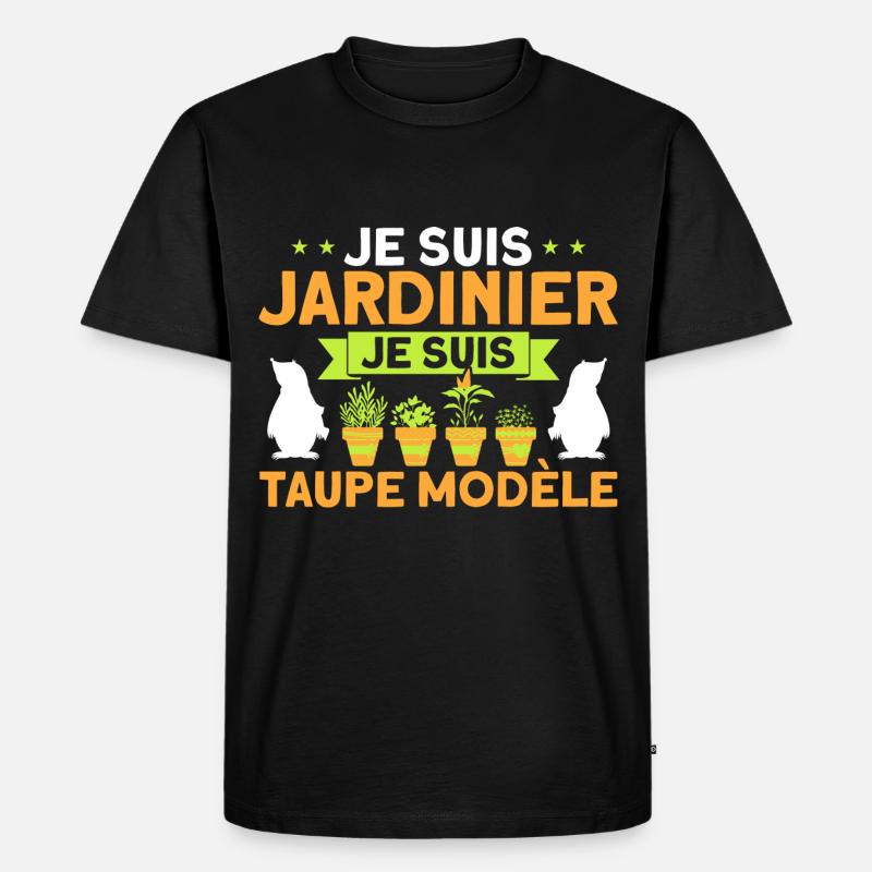 Schrebergarten Gartenarbeit Garten Geschenk - Männer Premium Bio T-Shirt - Schwarz