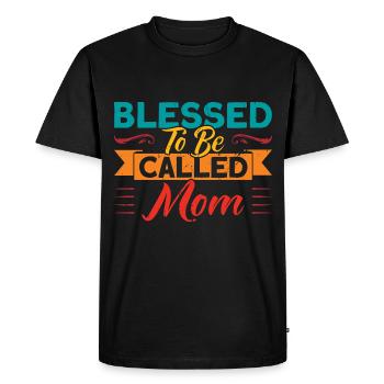 Cadeau familial jumelé pour la fête des Mères - T-shirt Premium bio Homme - noir - Devant - Nico (187cm)