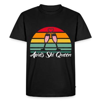 Cadeau Après Ski Après Ski Queen - T-shirt Premium bio Homme - noir - Devant - Nico (187cm)