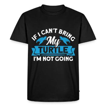Élevage de tortues Amoureux des tortues de la mer - T-shirt Premium bio Homme - noir - Devant - Nico (187cm)
