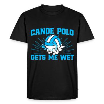 Canoë Canoë Canoë Jouer Canoë Solo Team Ges - T-shirt Premium bio Homme - noir - Devant - Nico (187cm)