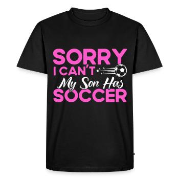 Sports Fan Football Mom Son Gift - Men's Premium Organic T-Shirt - black - Front - Nico (187cm)