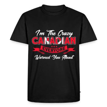 Drapeau canadien Cadeau racines canadiennes - T-shirt Premium bio Homme - noir - Devant - Nico (187cm)