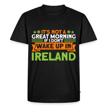 Irlande Drapeau irlandais Irlande Cadeau de Noël - T-shirt Premium bio Homme - noir - Devant - Nico (187cm)