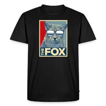Animaux de la Fox Animaux Cool Wilderness Comic Gift - T-shirt Premium bio Homme - noir - Devant - Nico (187cm)