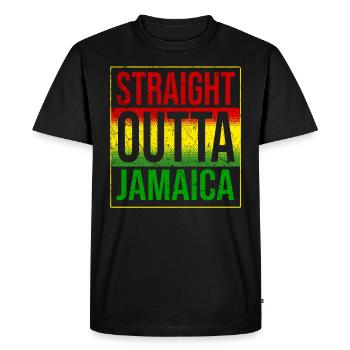 Jamaïque - T-shirt Premium bio Homme - noir - Devant - Nico (187cm)