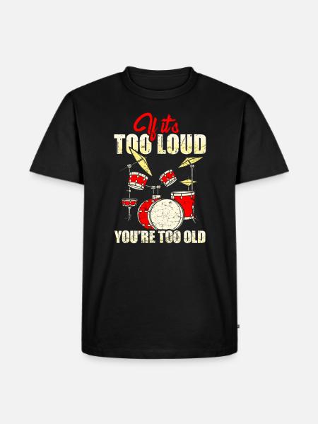 Drummer percussion drummer - Men's Premium Organic T-Shirt - black