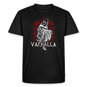 Guerrier viking moyen age - T-shirt Premium bio Homme - noir - Devant - Nico (187cm)