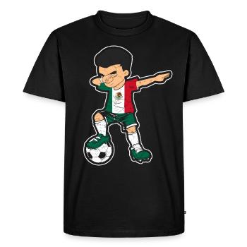 Football Mexique - T-shirt Premium bio Homme - noir - Devant - Nico (187cm)