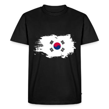 South Korea South Korea countries coat of arms Asia - Men's Premium Organic T-Shirt - black - Front - Nico (187cm)