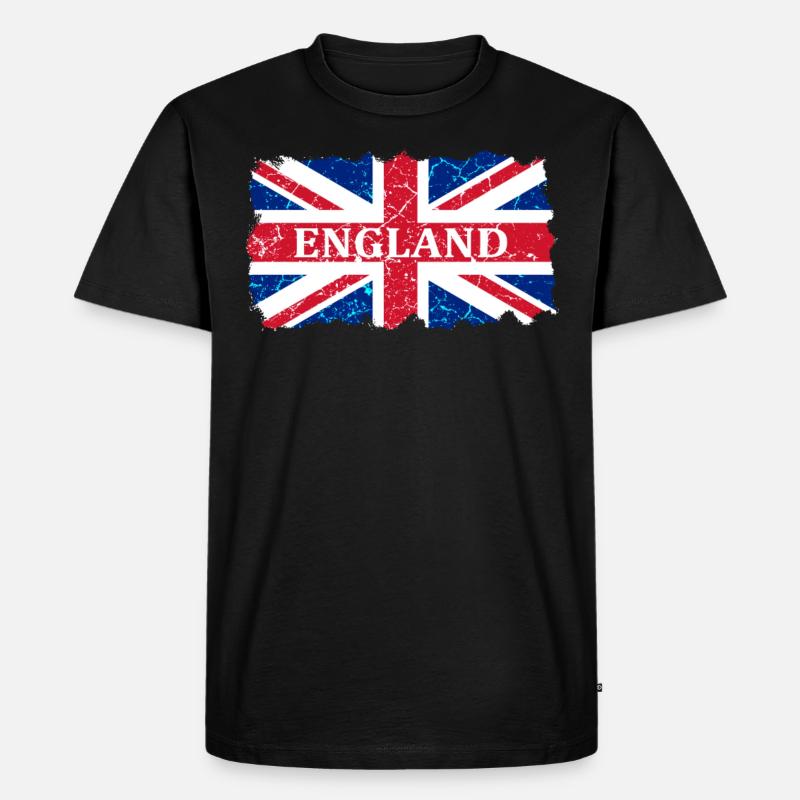 Union Jack - Men's Premium Organic T-Shirt - black