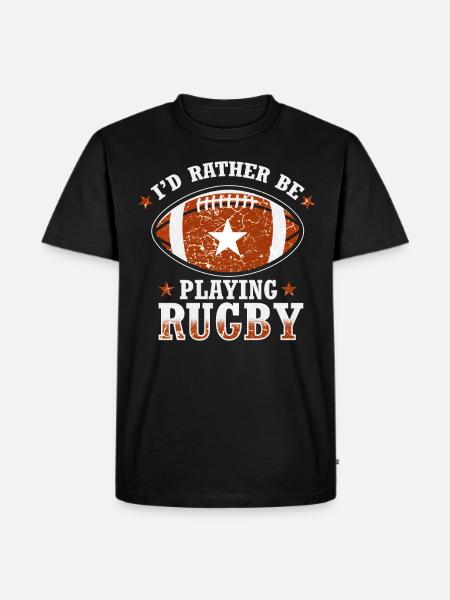 Rugby sport - Men's Premium Organic T-Shirt - black