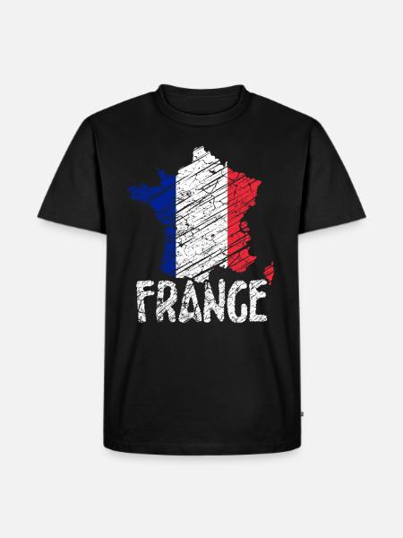 Frankreich Paris - Männer Premium Bio T-Shirt - Schwarz
