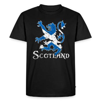 Drapeau écossais cadeau écossais rétro - T-shirt Premium bio Homme - noir - Devant - Nico (187cm)