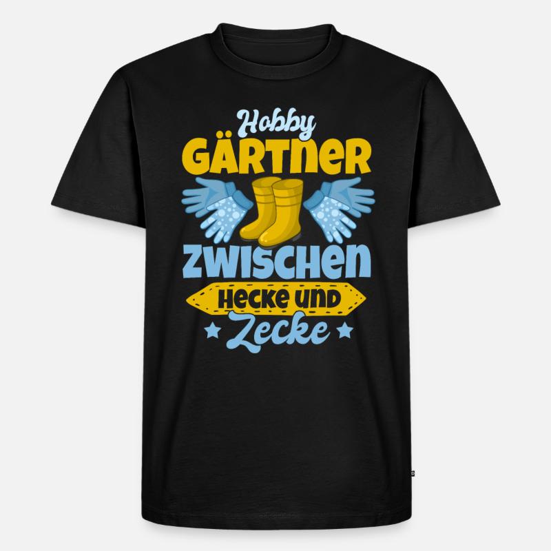 Gärtner Garten Geschenk Gartenarbeit Geschenk - Männer Premium Bio T-Shirt - Schwarz