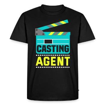 Casting Agent Kino Produzent Darsteller - Männer Premium Bio T-Shirt - Schwarz - Vorne - Nico (187cm)