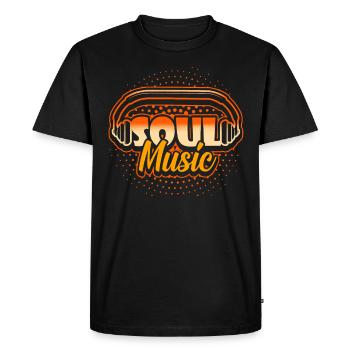 Soul Music Musician Black Music Gift - Men's Premium Organic T-Shirt - black - Front - Nico (187cm)