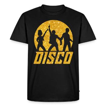 Disco Schlager des années 70 - T-shirt Premium bio Homme - noir - Devant - Nico (187cm)