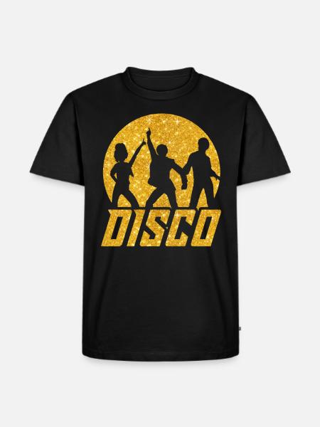 Disco Schlager 70s - Men's Premium Organic T-Shirt - black