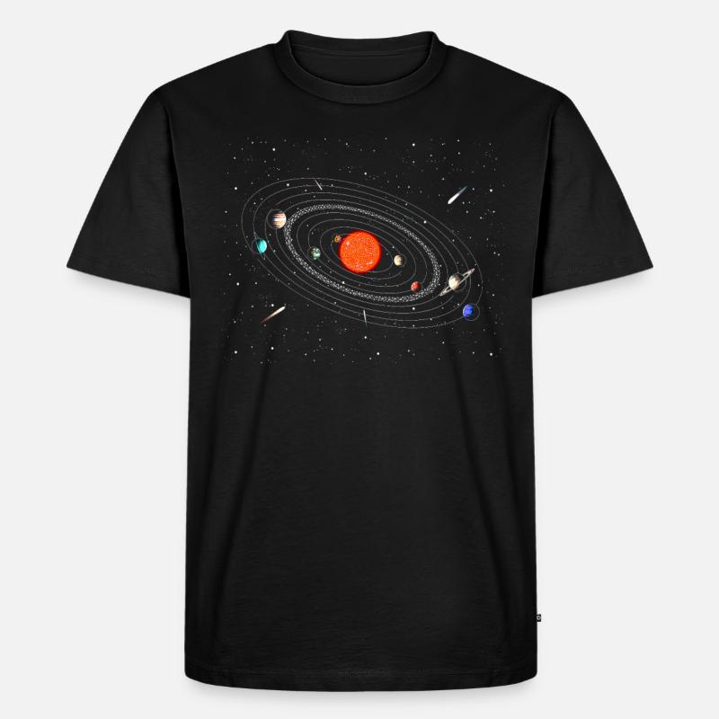 Galaxy Universe Planet Mars - T-shirt Premium bio Homme - noir