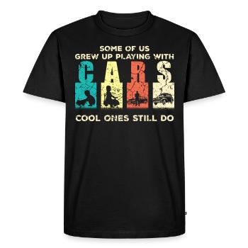 Classic cars car lovers vintage collectors - Men's Premium Organic T-Shirt - black - Front - Nico (187cm)