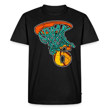 Basketball enfants 6 ans 6 ans sport - T-shirt Premium bio Homme - noir - Devant - Nico (187cm)