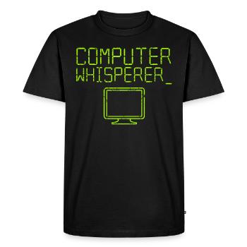 Informaticien informaticien informaticien - T-shirt Premium bio Homme - noir - Devant - Nico (187cm)