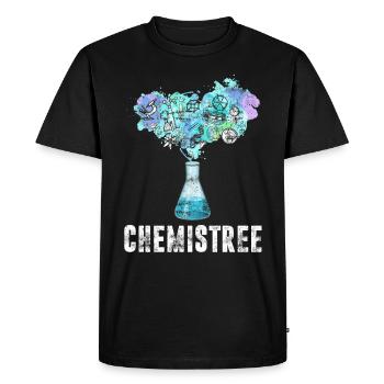 Chemiker Baum Physiker Chemie Laborant Lehrer - Männer Premium Bio T-Shirt - Schwarz - Vorne - Nico (187cm)