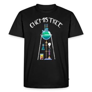 Chemist tree physicist chemistry laboratory assistant teacher - Men's Premium Organic T-Shirt - black - Front - Nico (187cm)