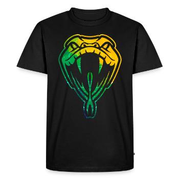 Snake head snake venomous vipers reptiles - Men's Premium Organic T-Shirt - black - Front - Nico (187cm)
