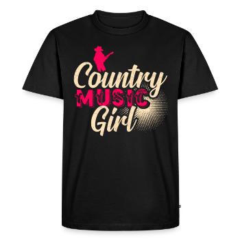 Country country rétro danse western musique femme - T-shirt Premium bio Homme - noir - Devant - Nico (187cm)