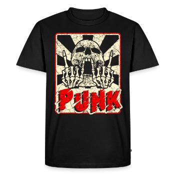 Punk music anarchy punk rock band concert gift - Men's Premium Organic T-Shirt - black - Front - Nico (187cm)