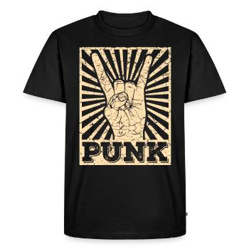 Punk music anarchy punk rock band concert gift - Men's Premium Organic T-Shirt - black - Front - Nico (187cm)