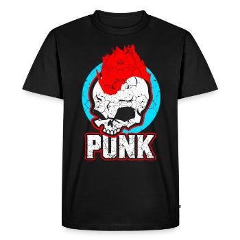 Punk rock musique punk rocker punks punk cadeau - T-shirt Premium bio Homme - noir - Devant - Nico (187cm)