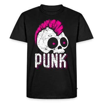 Punk rock musique punk rocker punks punk cadeau - T-shirt Premium bio Homme - noir - Devant - Nico (187cm)