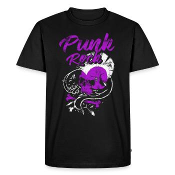 Punk rock punk punker musique rétro punks - T-shirt Premium bio Homme - noir - Devant - Nico (187cm)