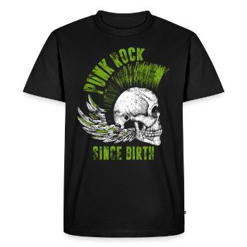 Punk rock punk punker musique rétro punks - T-shirt Premium bio Homme - noir - Devant - Nico (187cm)