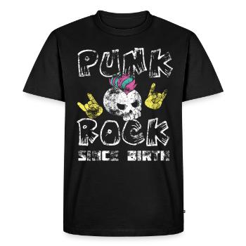 Punk rock punk punker musique rétro punks - T-shirt Premium bio Homme - noir - Devant - Nico (187cm)